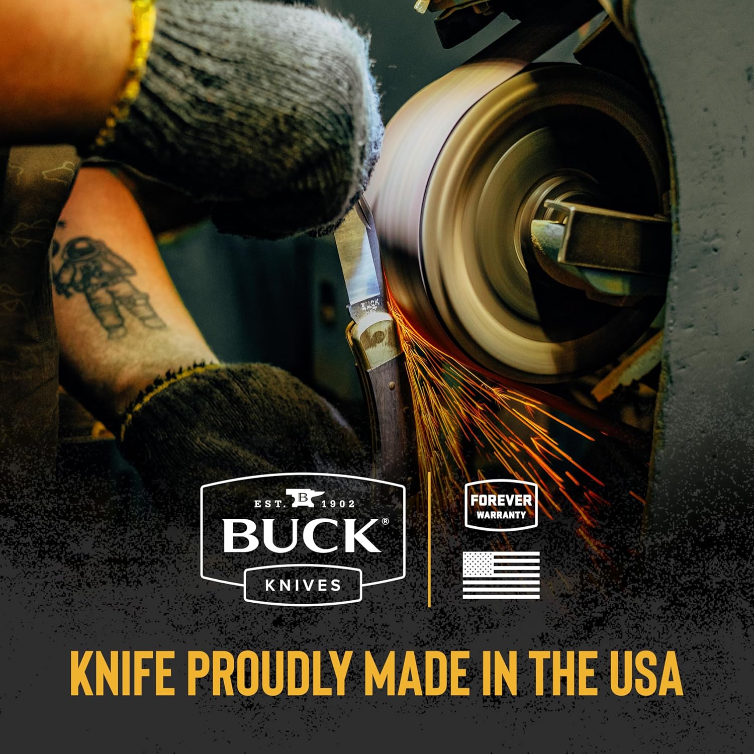 BUCK USA Knives 192 Vanguard Fixed Blade Knife with Sheath NEW