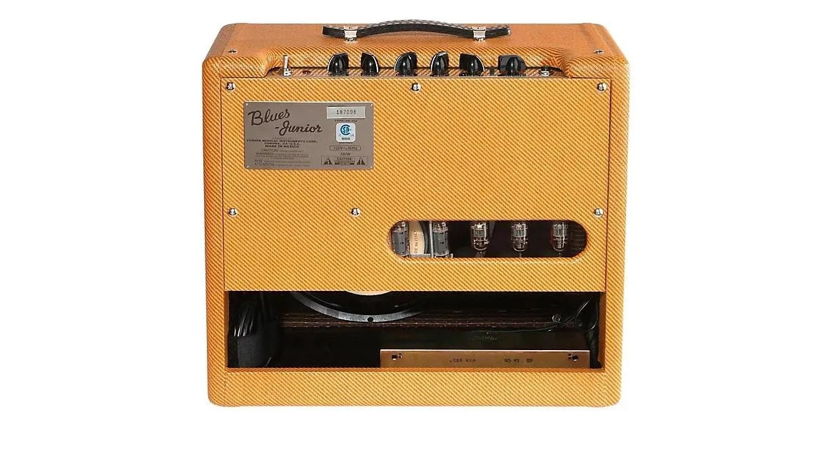 ab...FENDER BLUES Junior Lacquered Tweed 15W 1x12 Jensen C12-N Tube Guitar Combo Amp New