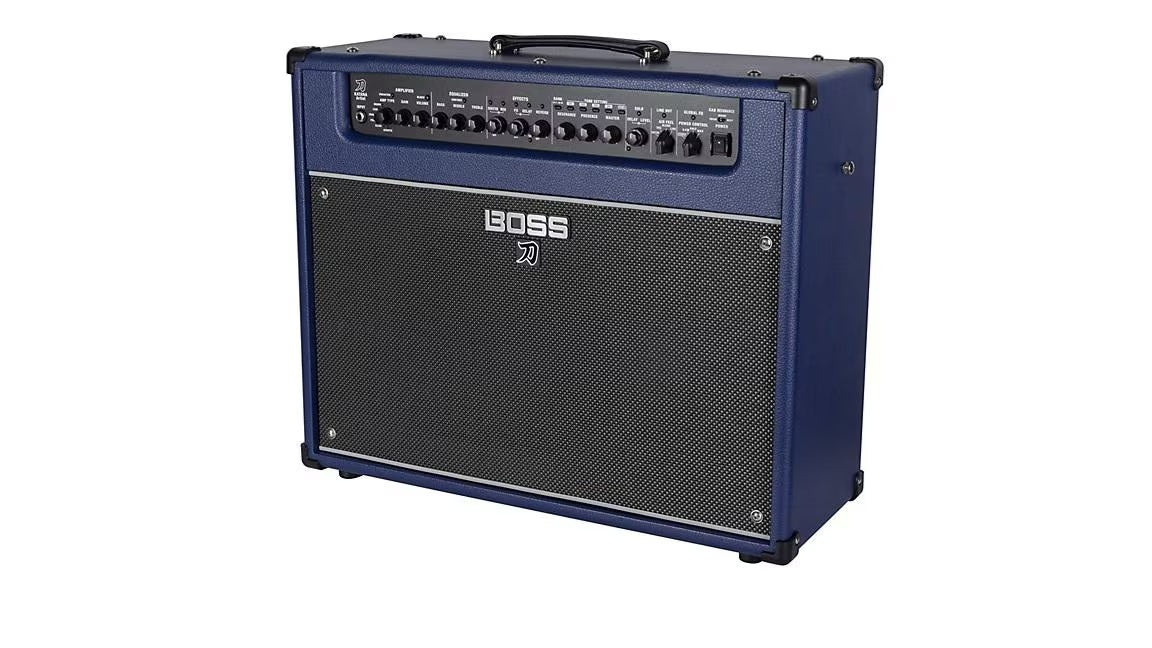 ab...BOSS Katana Artist Gen 3 100W 1x12" Waza Speaker Guitar Combo Amp - Blue New