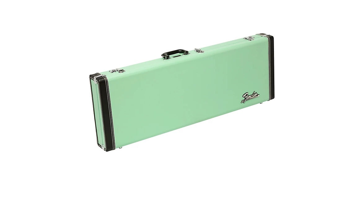 be...FENDER CLASSIC Series Wood Strat/Tele Limited-Edition Case Surf Green NEW