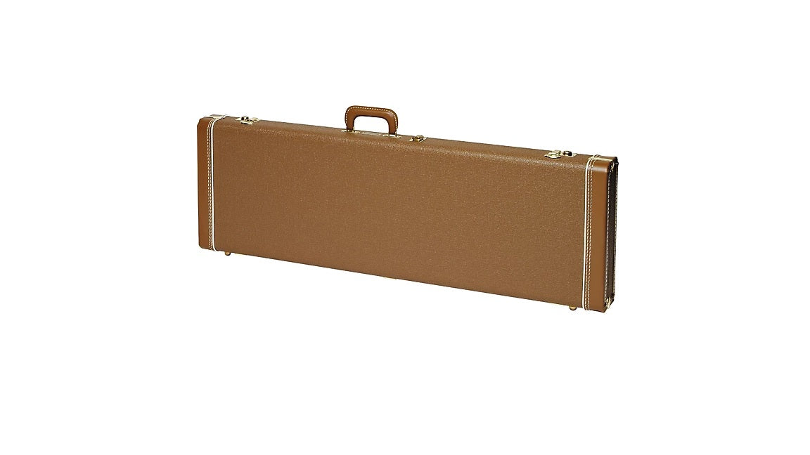 be...FENDER JAZZMASTER Hardshell Case Brown Gold Plush Interior GUITAR CASE NEW