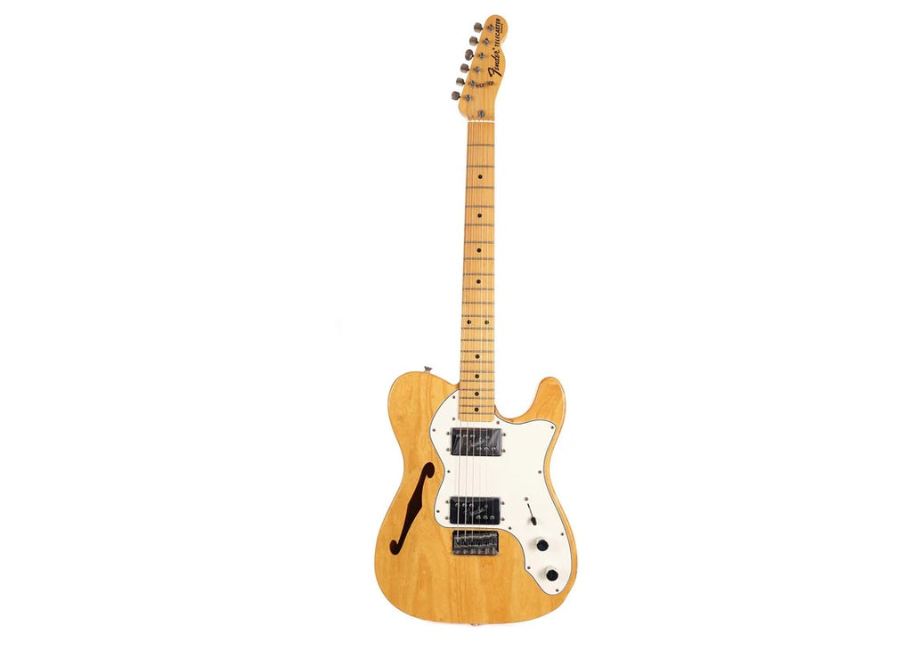 a...FENDER TELECASTER JAPAN Thinline Natural ASH 2003 GUITAR w/TWEED CASE PRE-OWNED