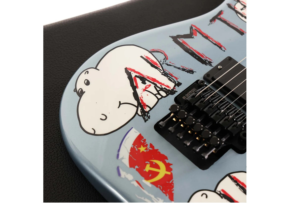 a...FENDER Tom Morello Arm The Homeless Guitar Blue Ice Metallic Fender Artist Signature Model w/BLACK CASE NEW