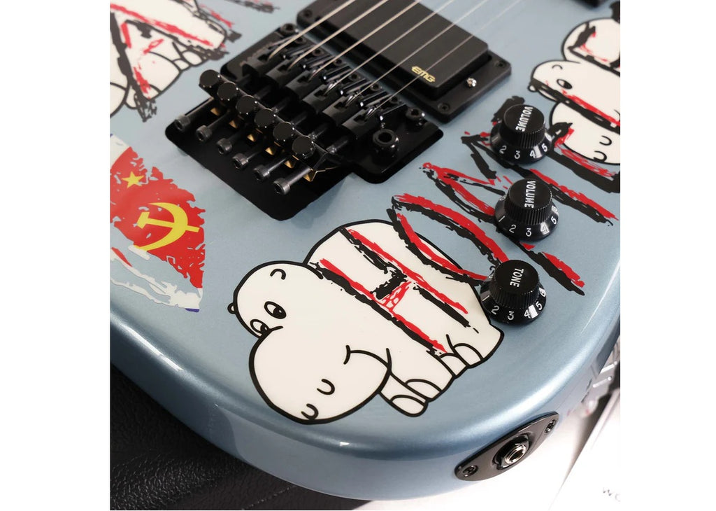 a...FENDER Tom Morello Arm The Homeless Guitar Blue Ice Metallic Fender Artist Signature Model w/BLACK CASE NEW