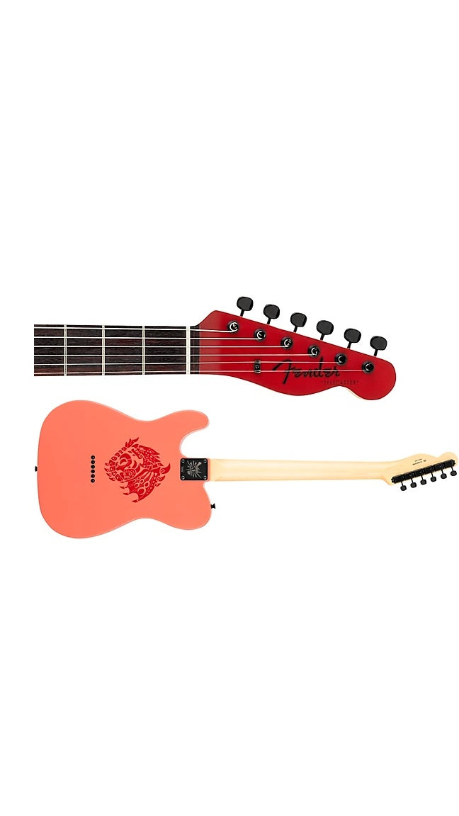 a...FENDER MONSTER HUNTER JAPAN Rathalos Telecaster Electric Guitar Rathalos Red w/MONSTER CASE NEW