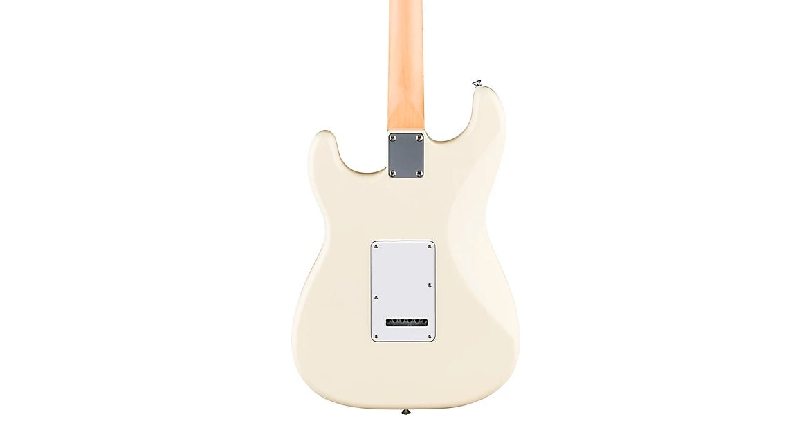 a...FENDER STANDARD STRATOCASTER Maple Fingerboard Electric Guitar Olympic White w/FENDER BLACK PREMIUM GIG BAG NEW