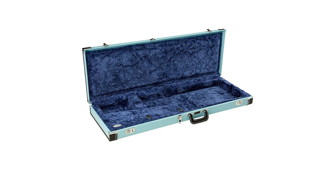 be...FENDER CLASSIC Series Wood Strat/Tele Limited-Edition Case Sonic Blue NEW