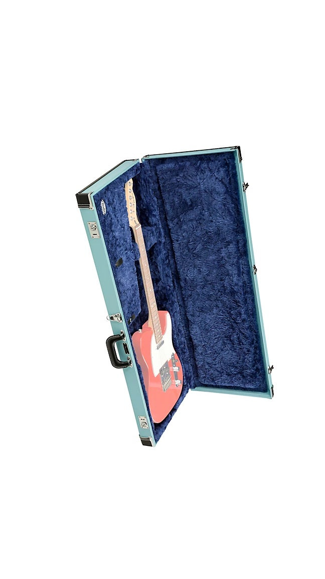 be...FENDER CLASSIC Series Wood Strat/Tele Limited-Edition Case Sonic Blue NEW