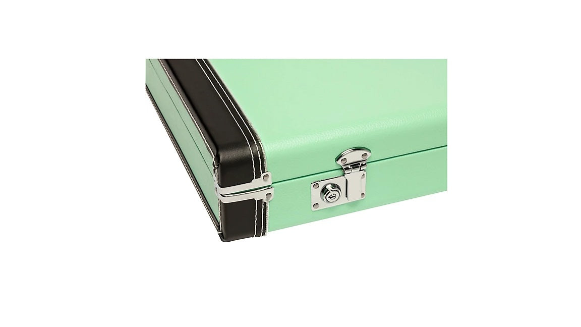 be...FENDER CLASSIC Series Wood Strat/Tele Limited-Edition Case Surf Green NEW