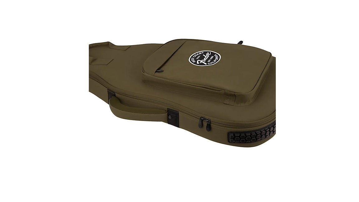 be...FENDER TROUBADOUR ELECTRIC GUITAR PREMIUM Olive GIG BAG NEW