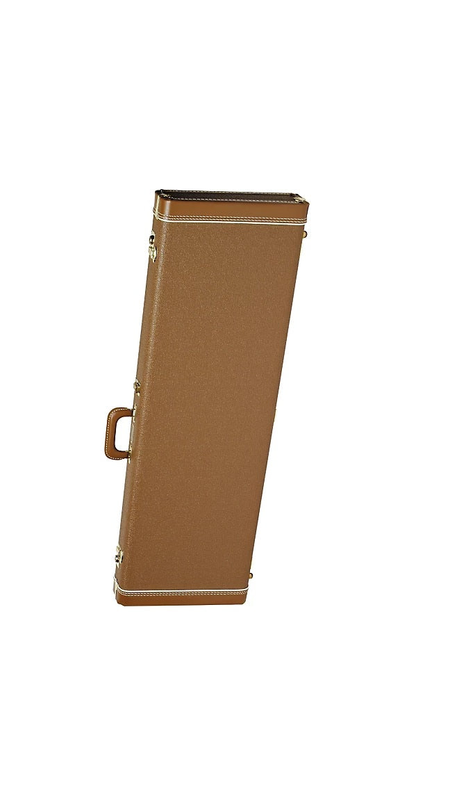 be...FENDER JAZZMASTER Hardshell Case Brown Gold Plush Interior GUITAR CASE NEW