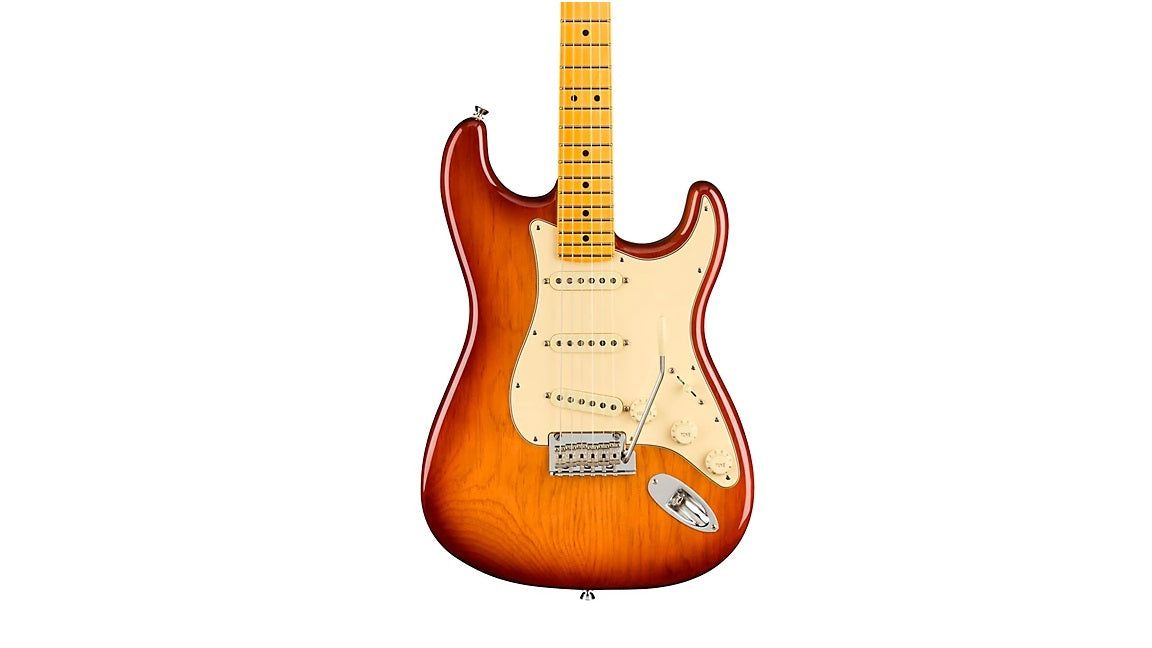 a...FENDER AMERICAN USA Professional II Roasted Pine Stratocaster Maple Fingerboard Electric Guitar Sienna Sunburst w/FENDER TWEED CASE NEW
