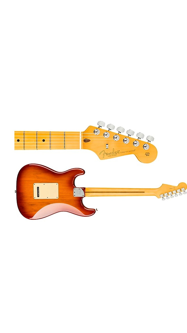 a...FENDER AMERICAN USA Professional II Roasted Pine Stratocaster Maple Fingerboard Electric Guitar Sienna Sunburst w/FENDER TWEED CASE NEW