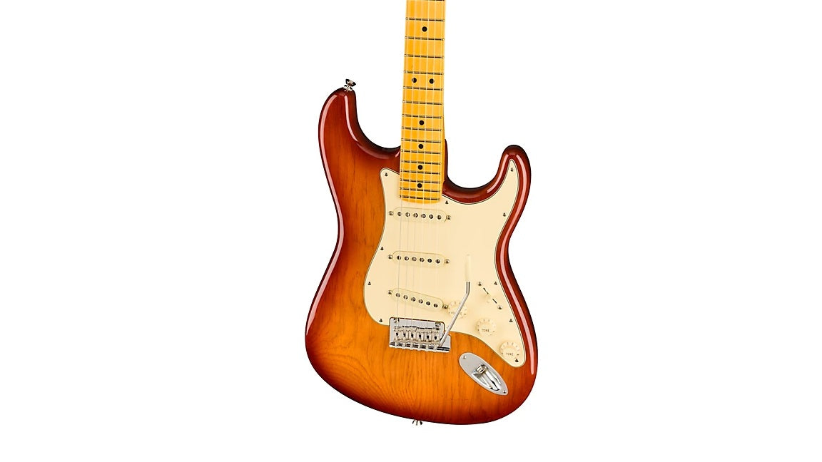 a...FENDER AMERICAN USA Professional II Roasted Pine Stratocaster Maple Fingerboard Electric Guitar Sienna Sunburst w/FENDER TWEED CASE NEW