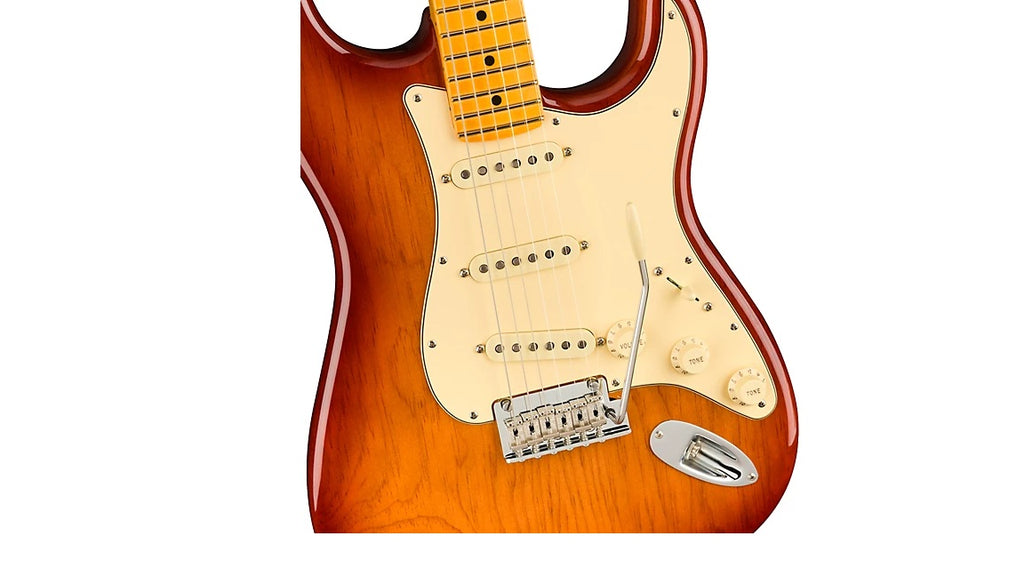 a...FENDER AMERICAN USA Professional II Roasted Pine Stratocaster Maple Fingerboard Electric Guitar Sienna Sunburst w/FENDER TWEED CASE NEW