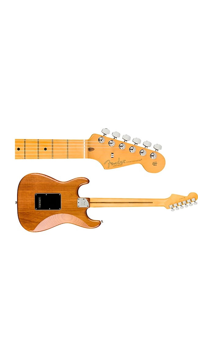 a...FENDER AMERICAN USA Professional II Roasted Pine Stratocaster Maple Fingerboard Electric Guitar Natural w/FENDER TWEED CASE NEW