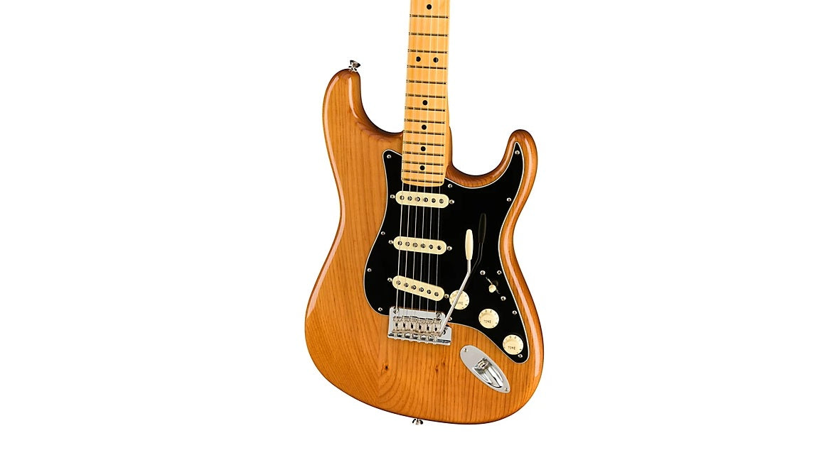 a...FENDER AMERICAN USA Professional II Roasted Pine Stratocaster Maple Fingerboard Electric Guitar Natural w/FENDER TWEED CASE NEW