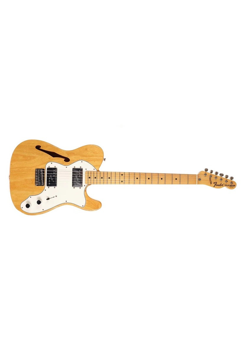 a...FENDER TELECASTER JAPAN Thinline Natural ASH 2003 GUITAR w/TWEED CASE PRE-OWNED