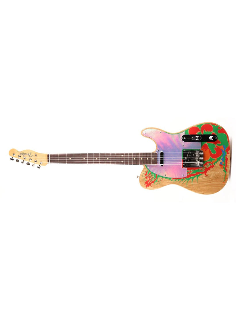 a...FENDER USA Jimmy Page Telecaster GUITAR Natural Graphic Finish NEW