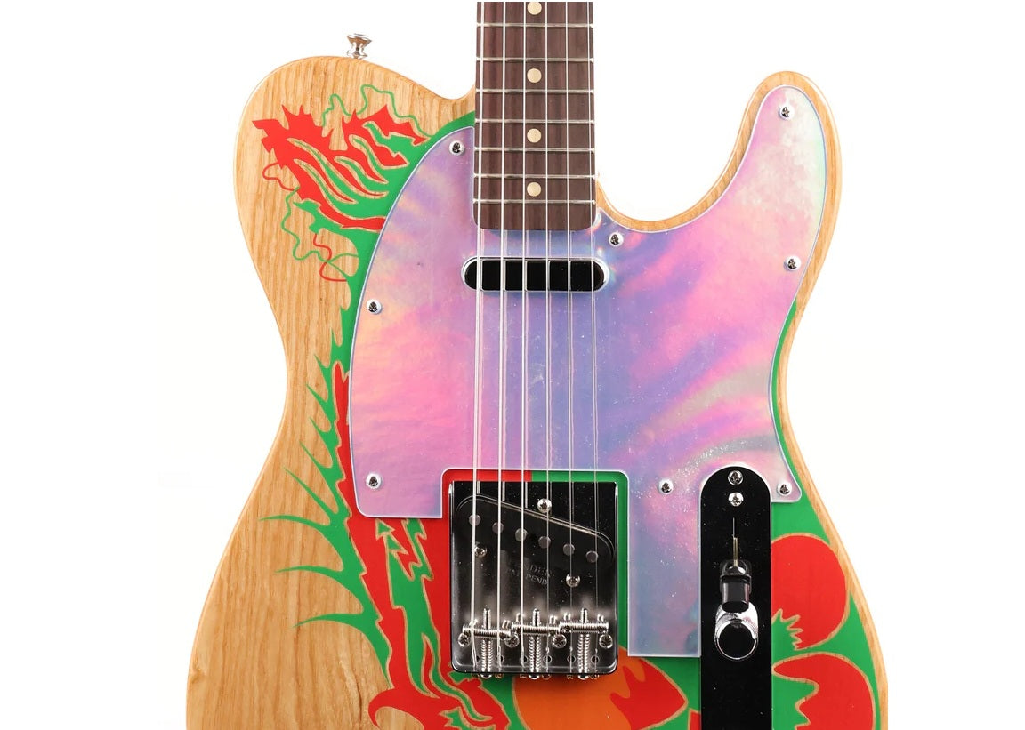 a...FENDER USA Jimmy Page Telecaster GUITAR Natural Graphic Finish NEW