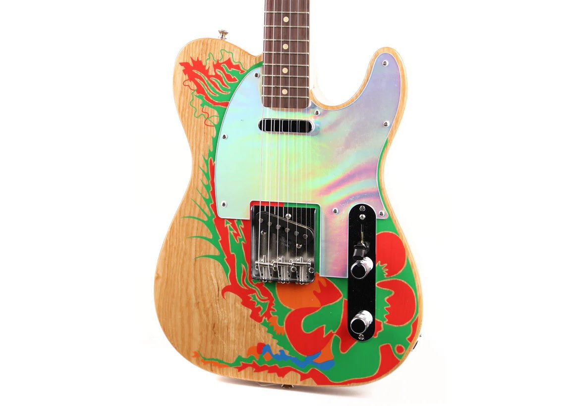 a...FENDER USA Jimmy Page Telecaster GUITAR Natural Graphic Finish NEW