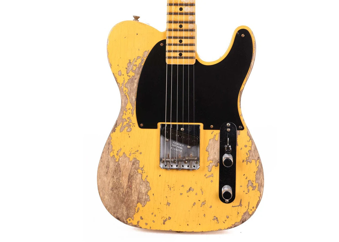 a...FENDER USA 1950 Pine Esquire GUITAR Super Heavy Relic Aged Nocaster Blonde 2020 PRE-OWNED