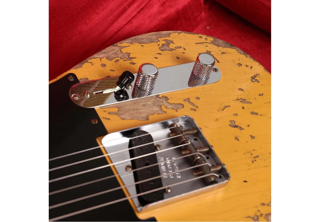 a...FENDER USA 1950 Pine Esquire GUITAR Super Heavy Relic Aged Nocaster Blonde 2020 PRE-OWNED
