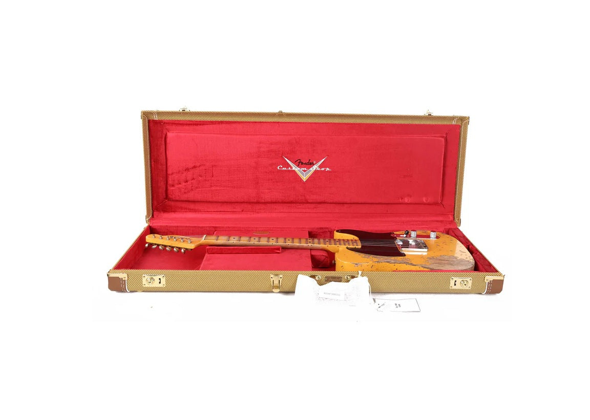 a...FENDER USA 1950 Pine Esquire GUITAR Super Heavy Relic Aged Nocaster Blonde 2020 PRE-OWNED