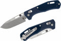 GERBER USA Assert Magnacut BLUE Knife, FOLDING BLADE Hunting Knife w/Sheath NEW