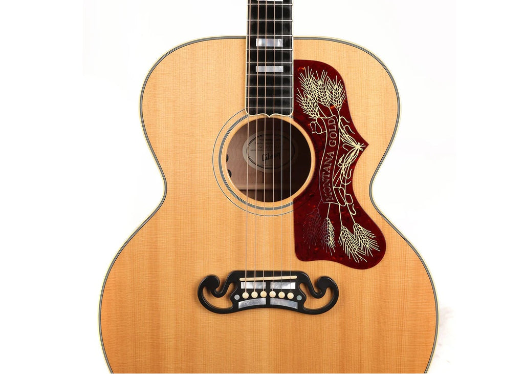 a...GIBSON USA S-200 JUMBO Montana Gold Acoustic-Electric GUITAR 2009 PRE-OWNED