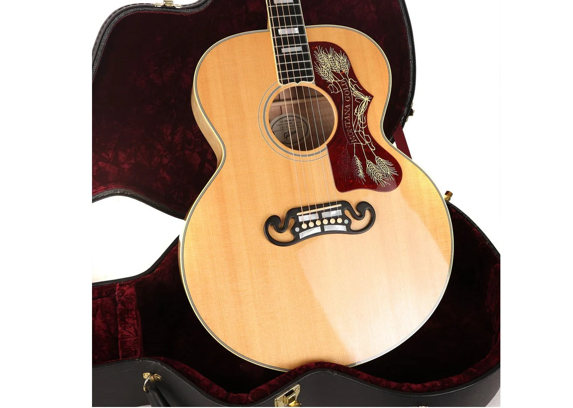 a...GIBSON USA S-200 JUMBO Montana Gold Acoustic-Electric GUITAR 2009 PRE-OWNED