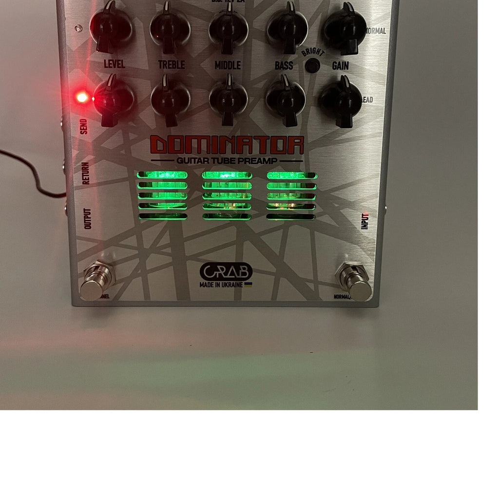 b...DOMINATOR GUITAR TUBE PREAMP EFFECTS PEDAL NEW
