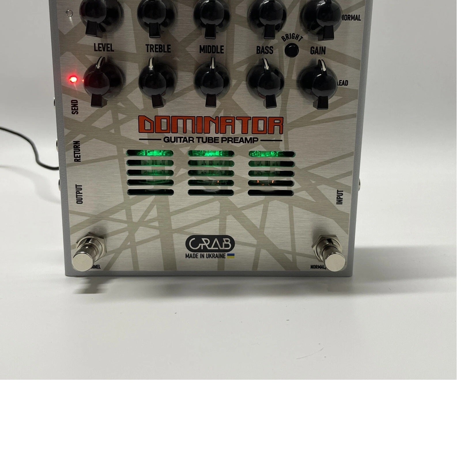 b...DOMINATOR GUITAR TUBE PREAMP EFFECTS PEDAL NEW
