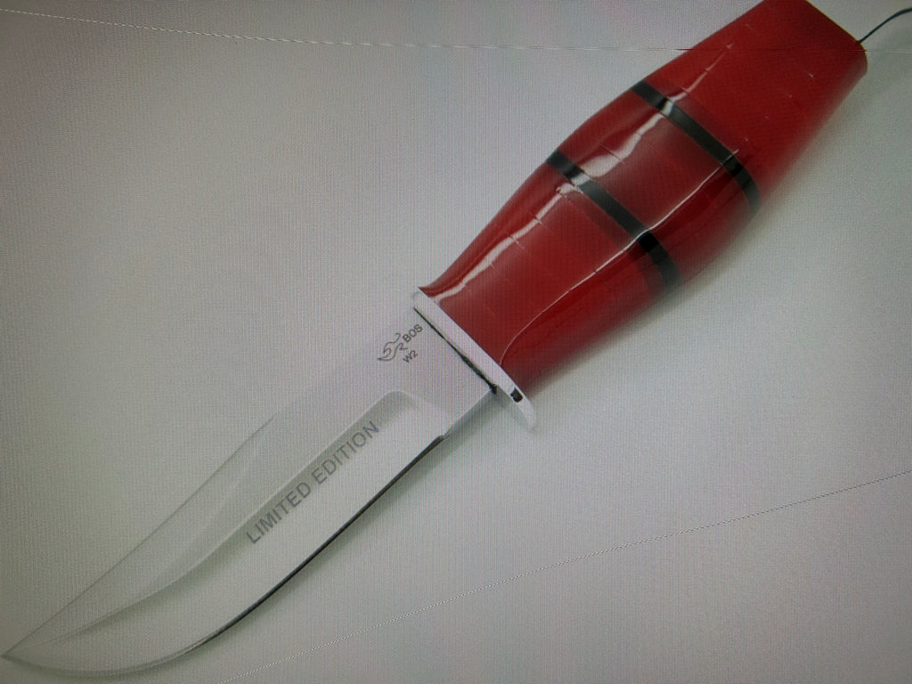 BUCK USA Knives 212 5.5"  ALL PURPOSE FIGHTER KNIFE BLACK-ORANGE  MICARTA HANDLE HIGH CARBON STEEL Fixed Blade Knife with Sheath NEW