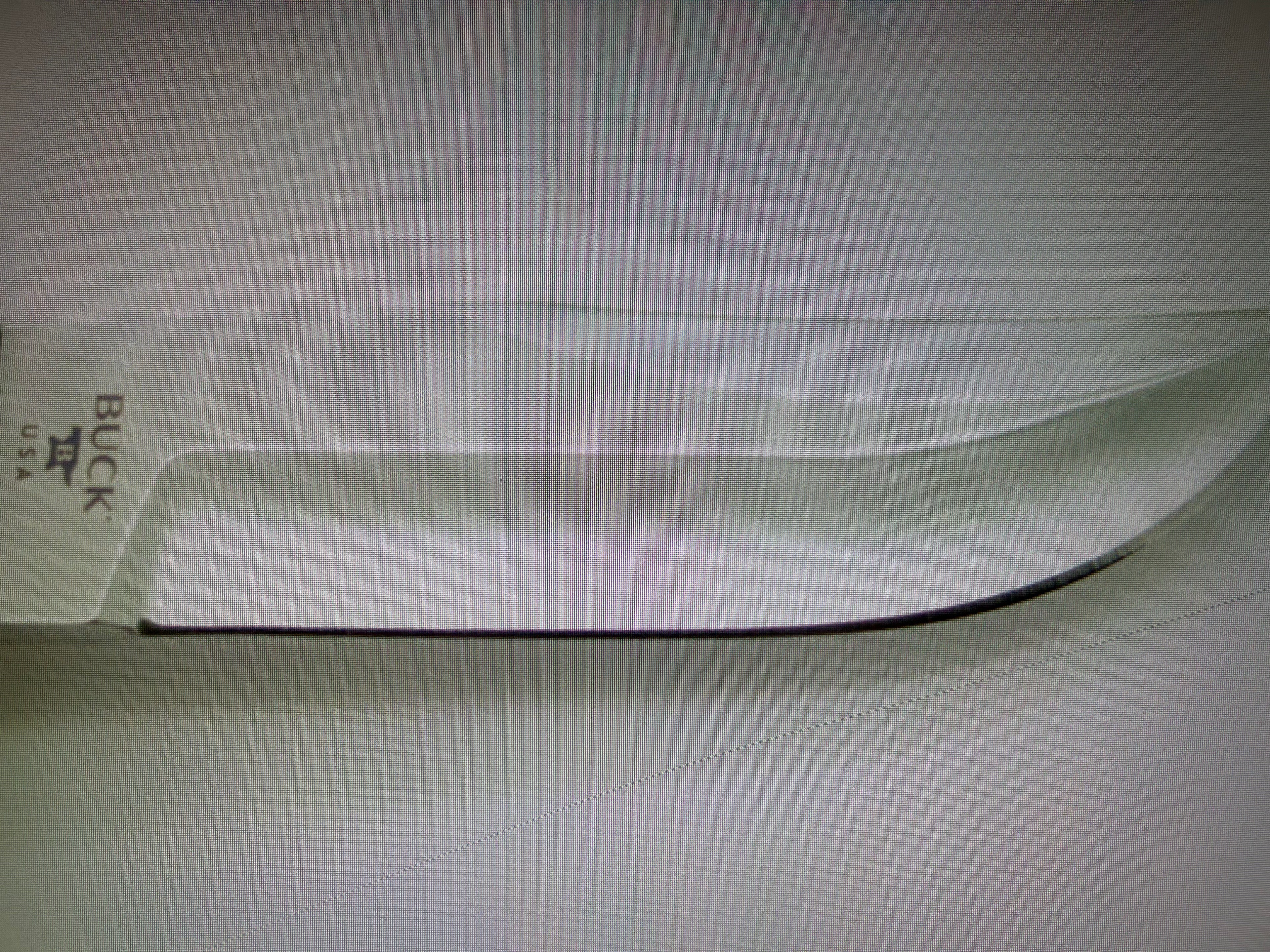 BUCK USA Knives 212 5.5"  ALL PURPOSE FIGHTER KNIFE COBALT BLUE-WHITE MICARTA HANDLE HIGH CARBON STEEL Fixed Blade Knife with Sheath NEW