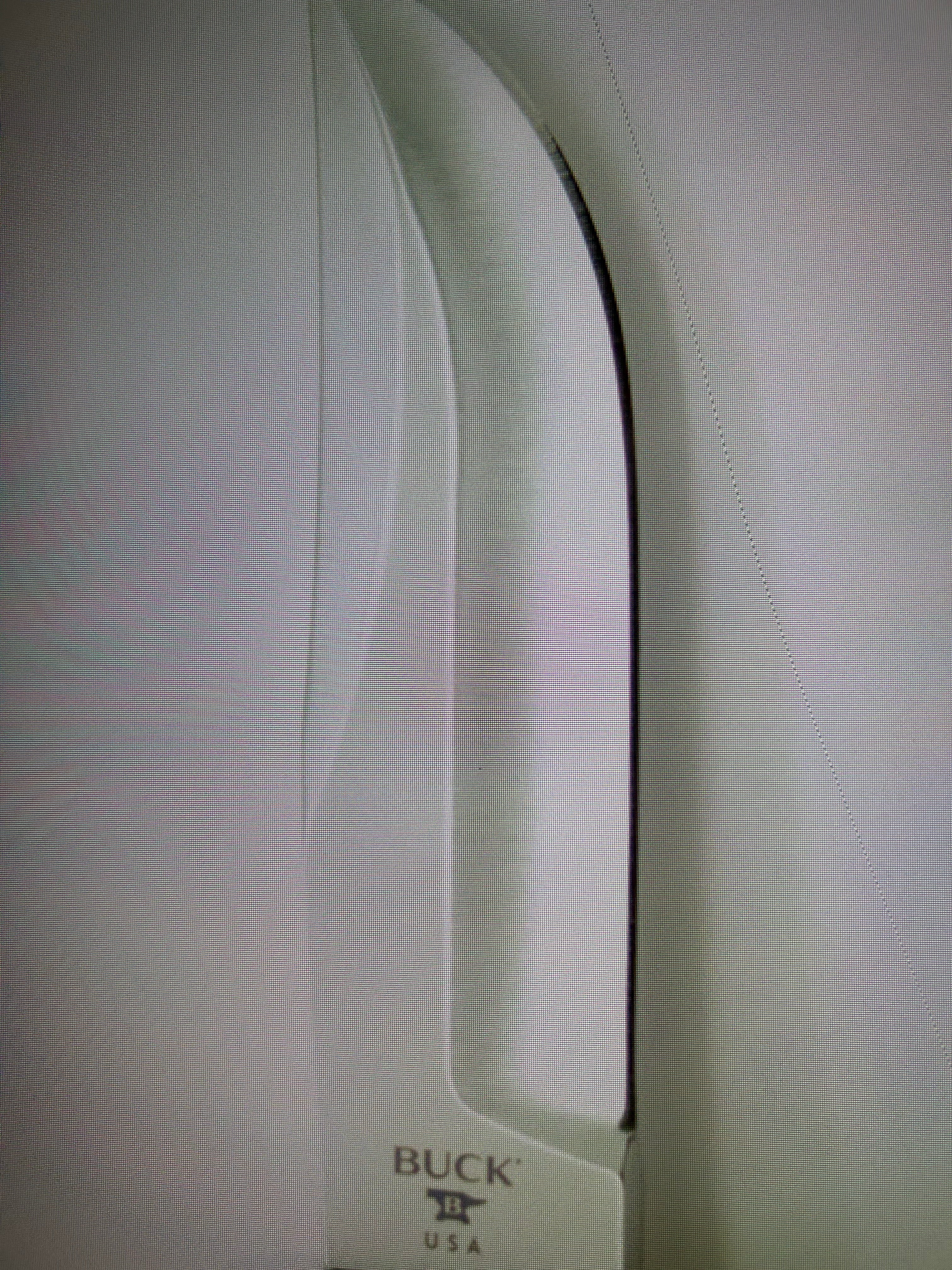 BUCK USA Knives 212 5.5"  ALL PURPOSE FIGHTER KNIFE COBALT BLUE-WHITE MICARTA HANDLE HIGH CARBON STEEL Fixed Blade Knife with Sheath NEW