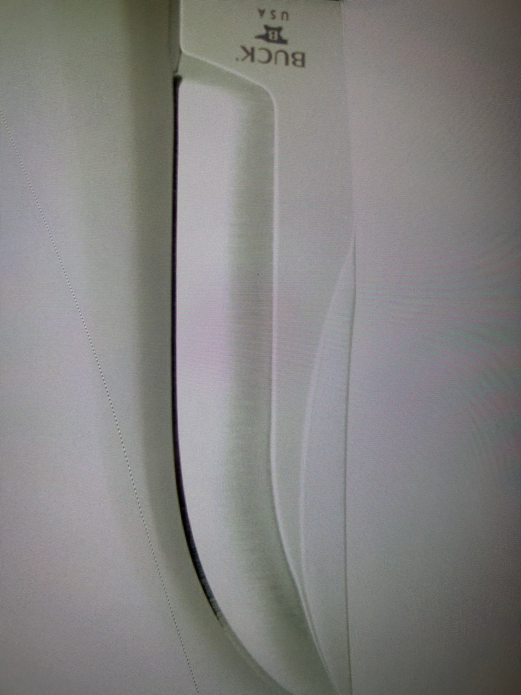 BUCK USA Knives 212 5.5"  ALL PURPOSE FIGHTER KNIFE COBALT BLUE-WHITE MICARTA HANDLE HIGH CARBON STEEL Fixed Blade Knife with Sheath NEW