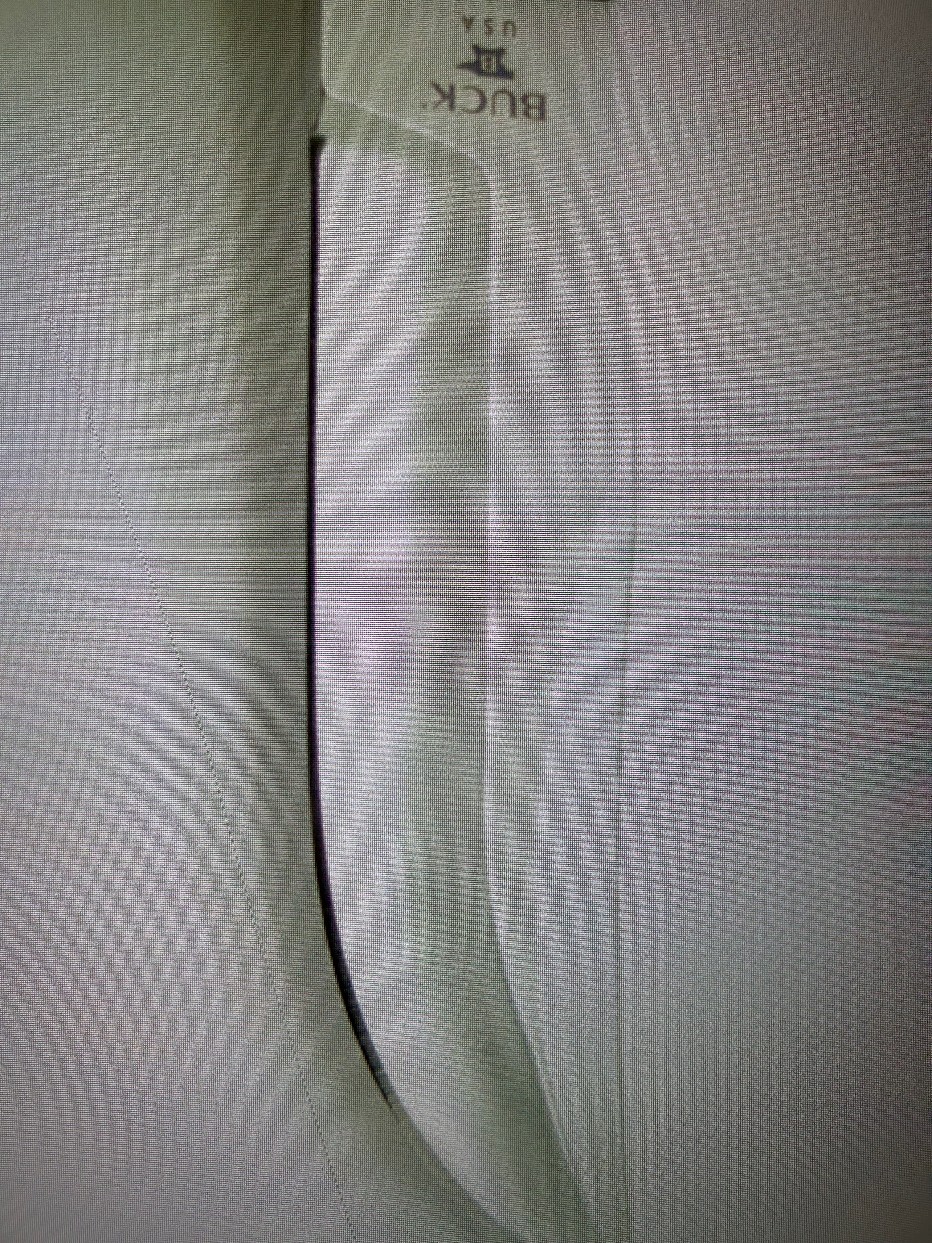 BUCK USA Knives 212 5.5"  ALL PURPOSE FIGHTER KNIFE COBALT BLUE-WHITE MICARTA HANDLE HIGH CARBON STEEL Fixed Blade Knife with Sheath NEW