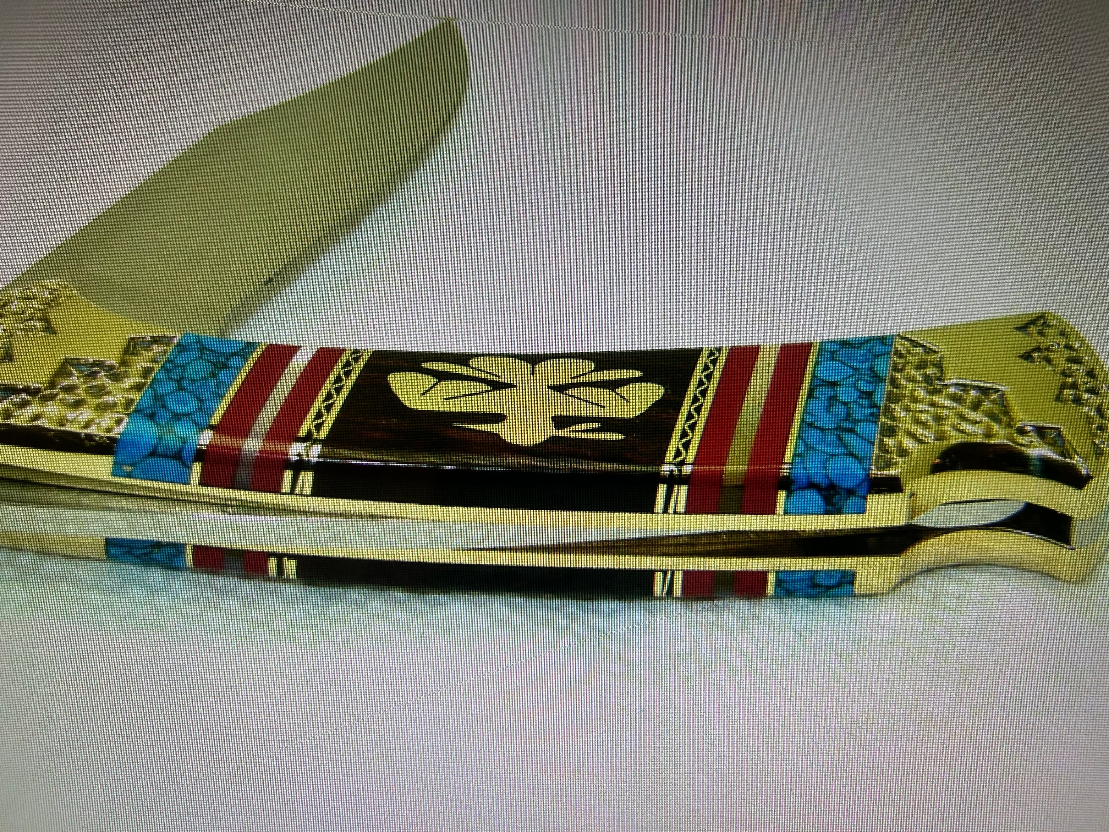 BUCK USA CUSTOM LTD 1995 DAVID YELLOWHORSE THUNDERBIRD 112 LOCKBACK POCKET KNIFE NEW