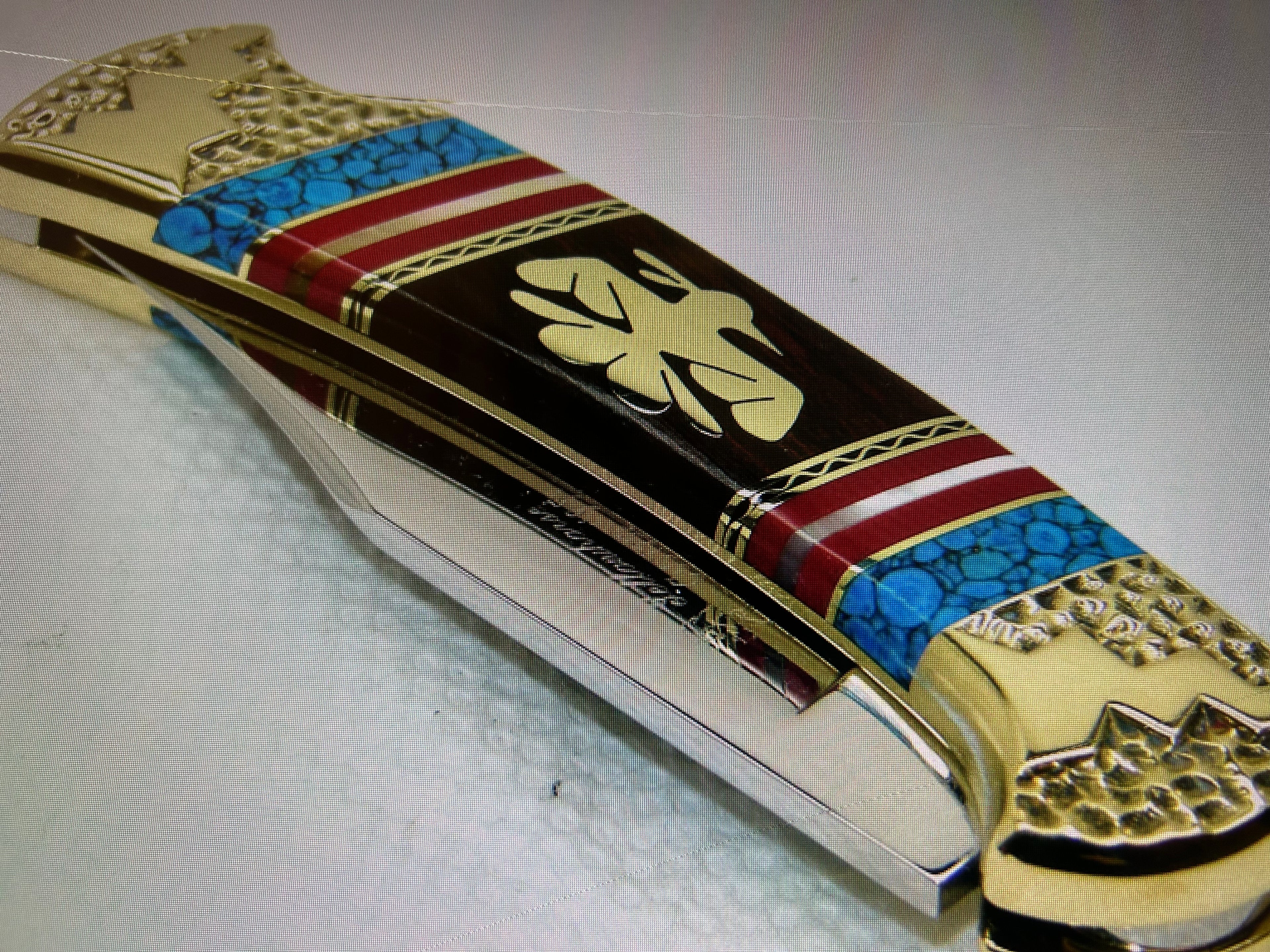 BUCK USA CUSTOM LTD 1995 DAVID YELLOWHORSE THUNDERBIRD 112 LOCKBACK POCKET KNIFE NEW