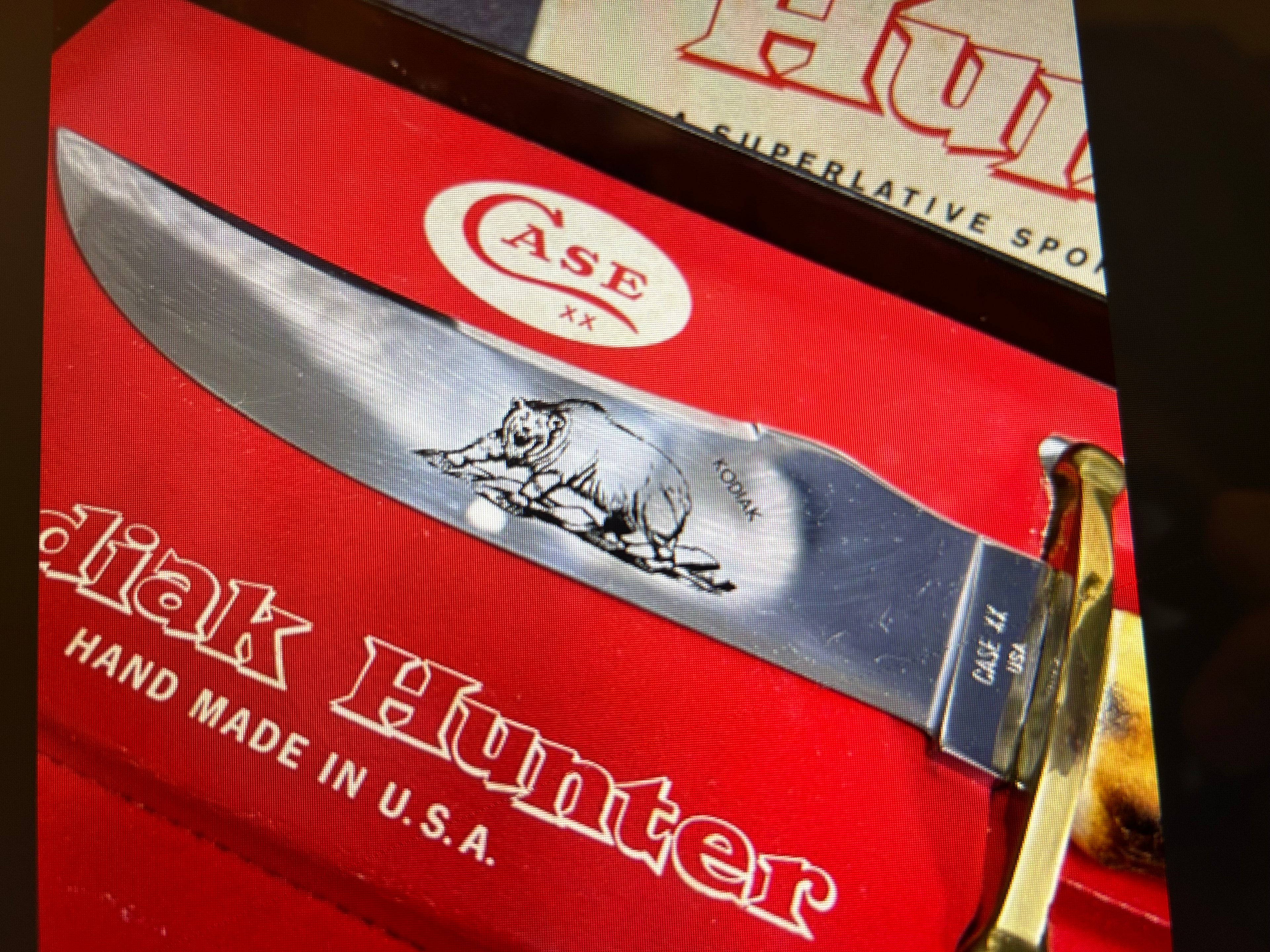 CASE XX USA KODIAK HUNTER 7" STAG HANDLE KNIFE w/LEATHER SHEATH FIXED BLADE KNIFE NEW