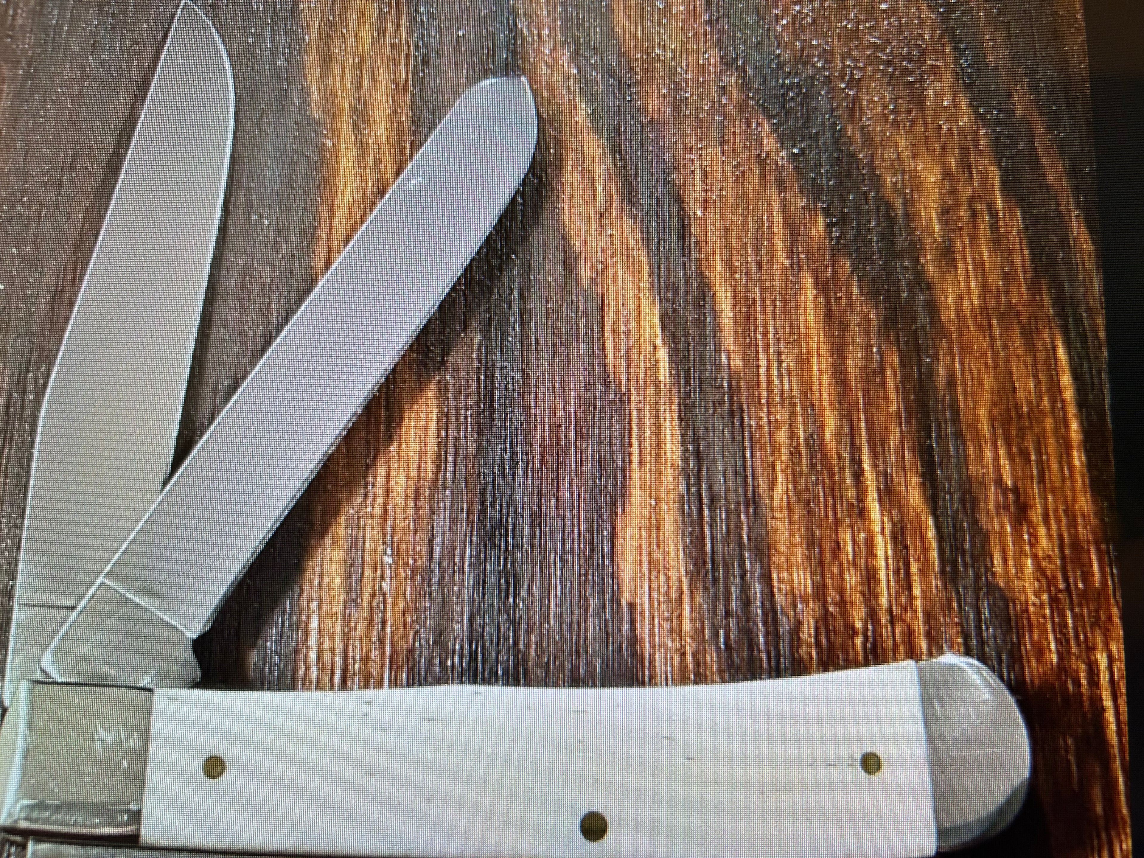 a...Case XX USA COLT SPORTS Vintage 1991 Super Boone Stag Brown Yellow Handle Limited Edition Pocket Knife w/Sheath Pre-OWNED