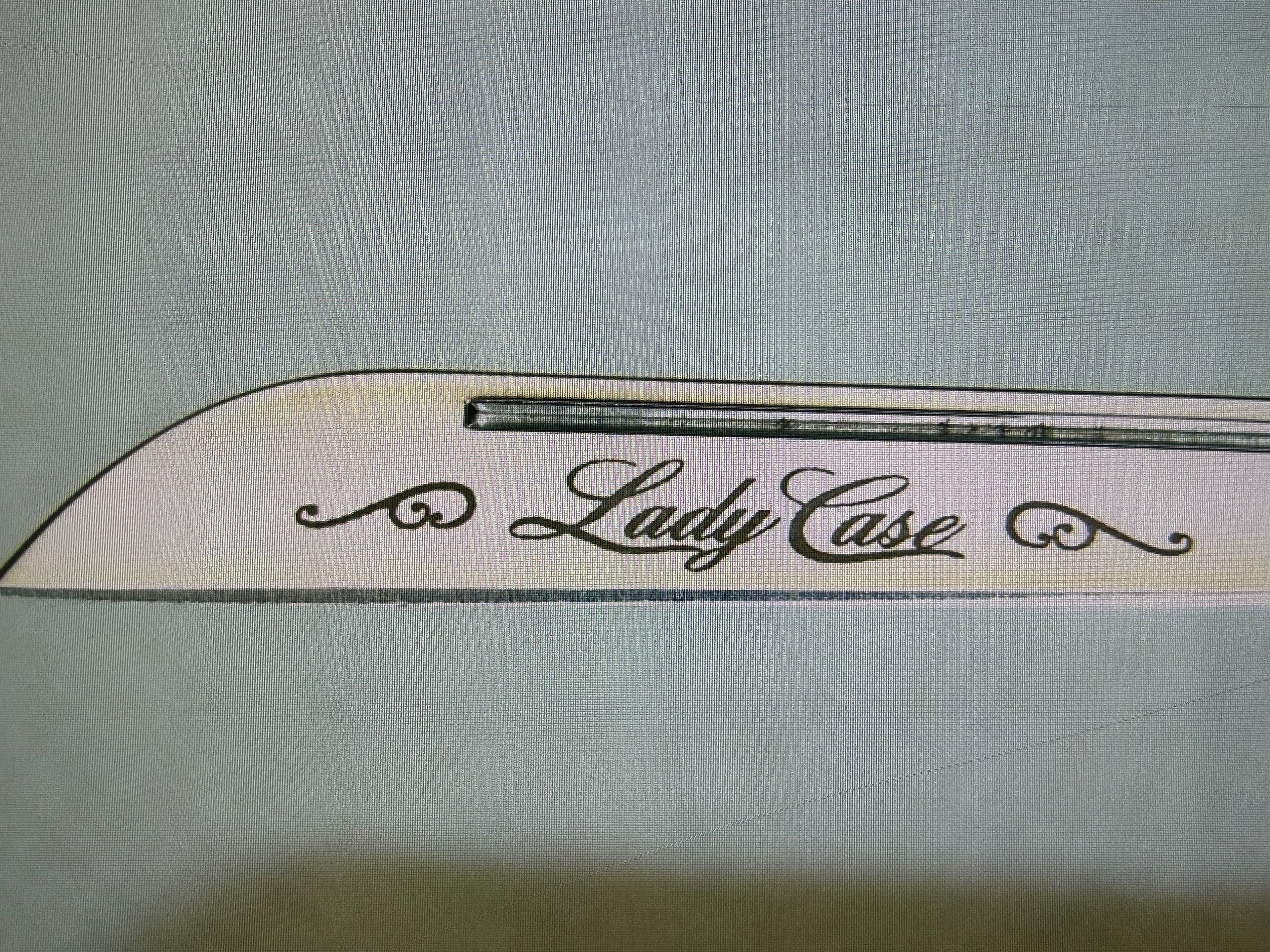 a...Case XX USA The Lady Case Vintage Trapper Exotic Boone Stag Pink Handle Pocket Knife w/Sheath Pre-OWNED