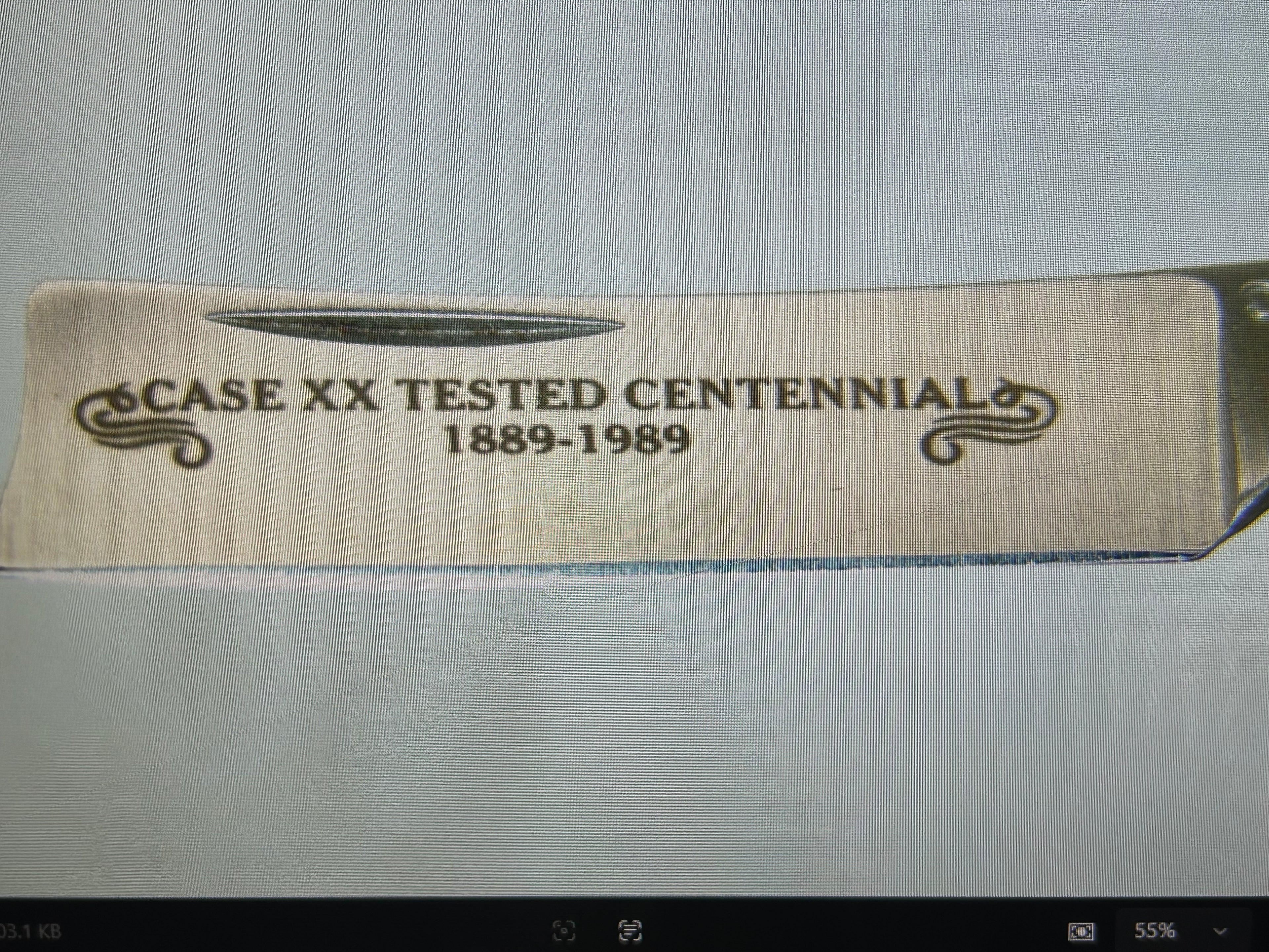 a...CASE USA combination of Case XX USA Razor Centennial 1889 -1989 Vintage Exotic Super Boone Stag Brown Yellow Handle Pocket Knife w/Sheath Pre-OWNED