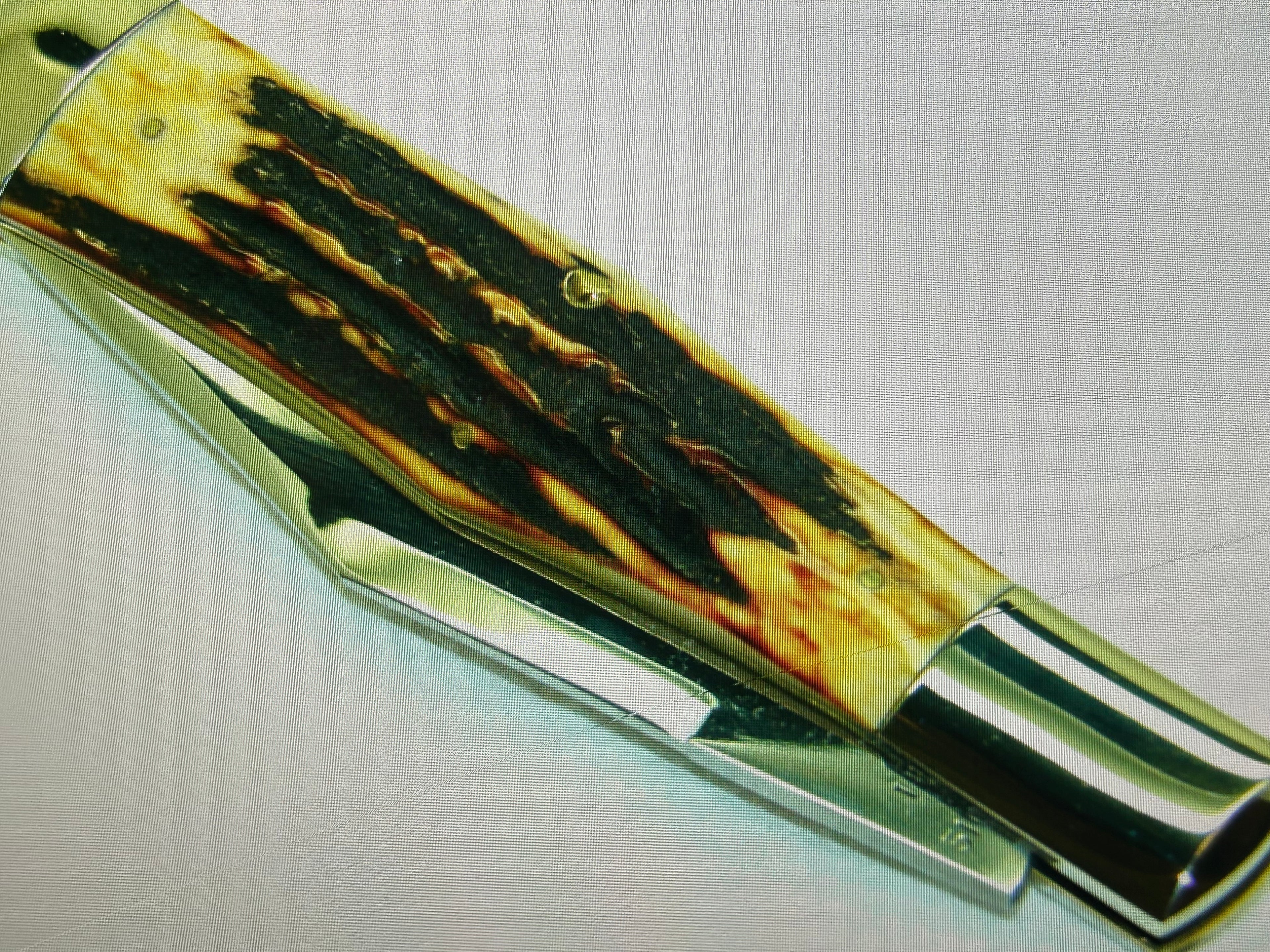 a...Case XX USA WR Case & Sons Vintage 1991 Super Boone Stag Brown Yellow Handle Limited Edition Pocket Knife w/Sheath Pre-OWNED