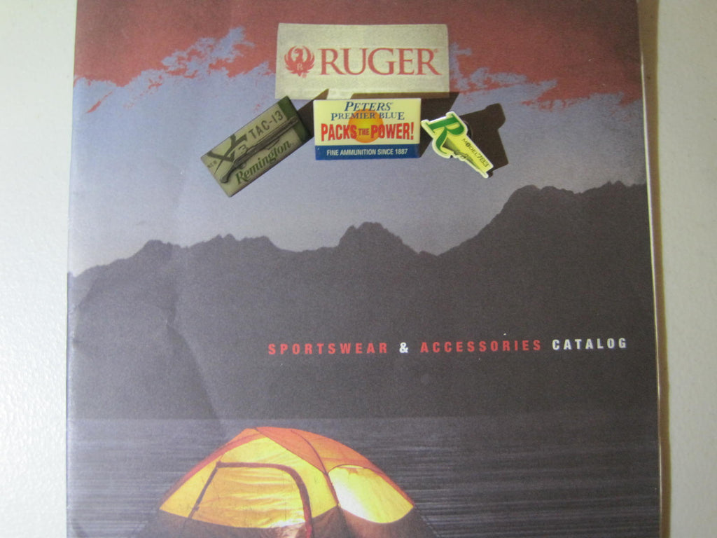 SPORTS COLLECTABLE RUGER CATALOG AND LAPAL PINS INTRICATELY DETAILED NEW