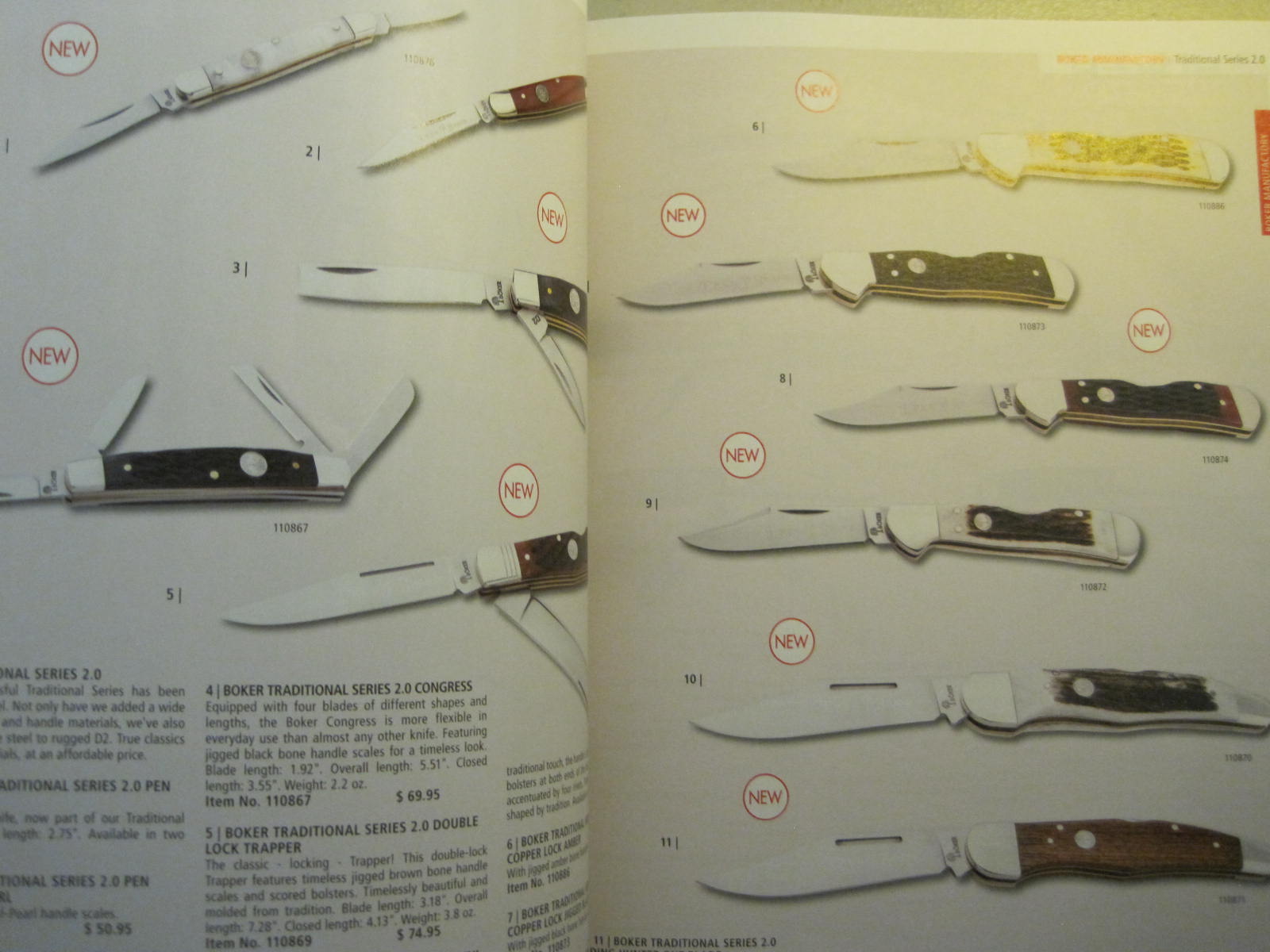 BOKER SOLINGEN GERMANY 2025 SPORTS COLLECTABLE KNIVES Catalog Technical Info - NEW