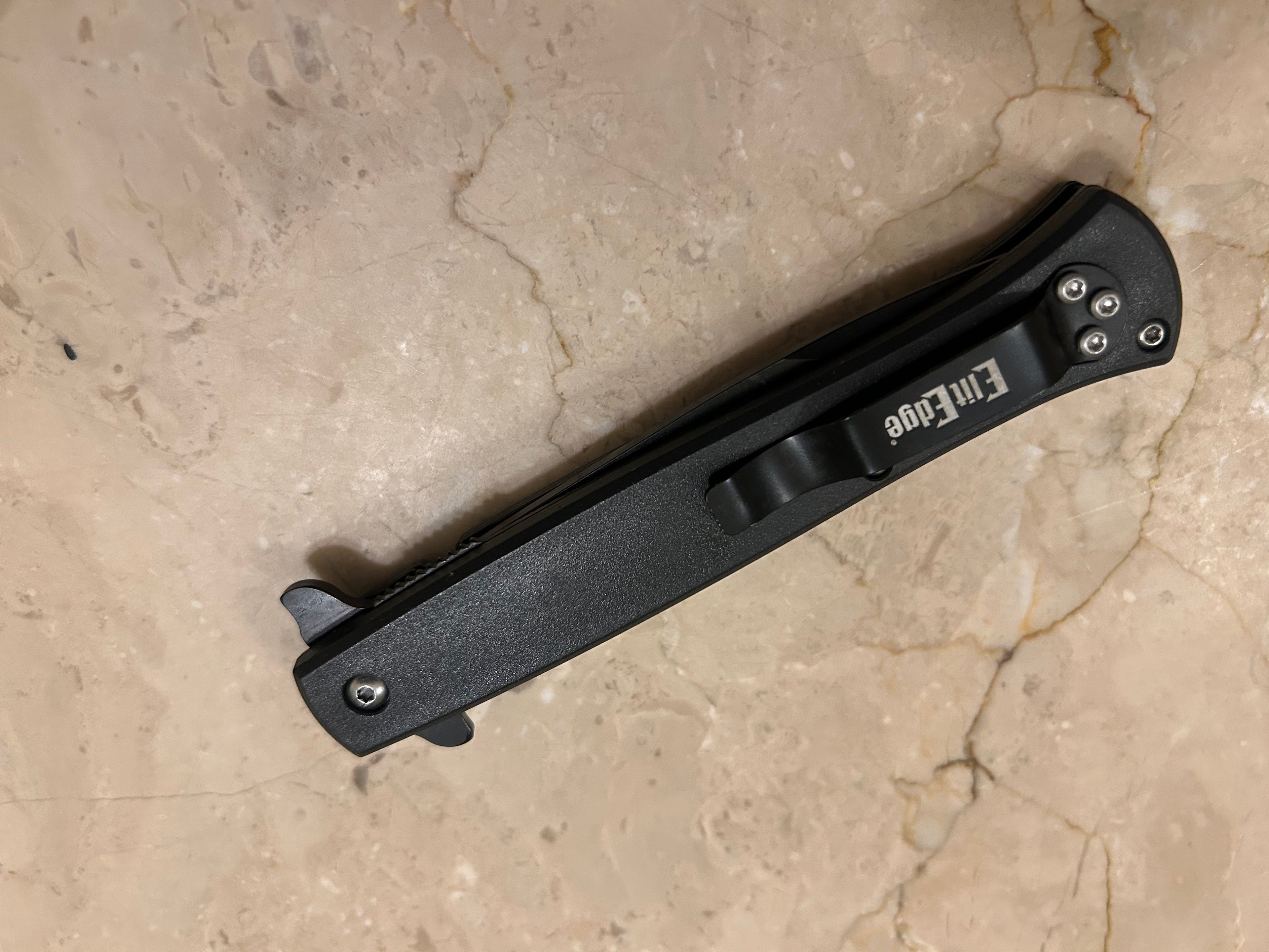 SS... ELITE BIG JOKER SPRING ASSIST BLACK STAINLESS STEEL KNIFE NEW