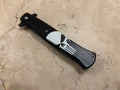 SS... ELITE LITTLE SKULL ASSIST BLACK STAINLESS STEEL KNIFE NEW