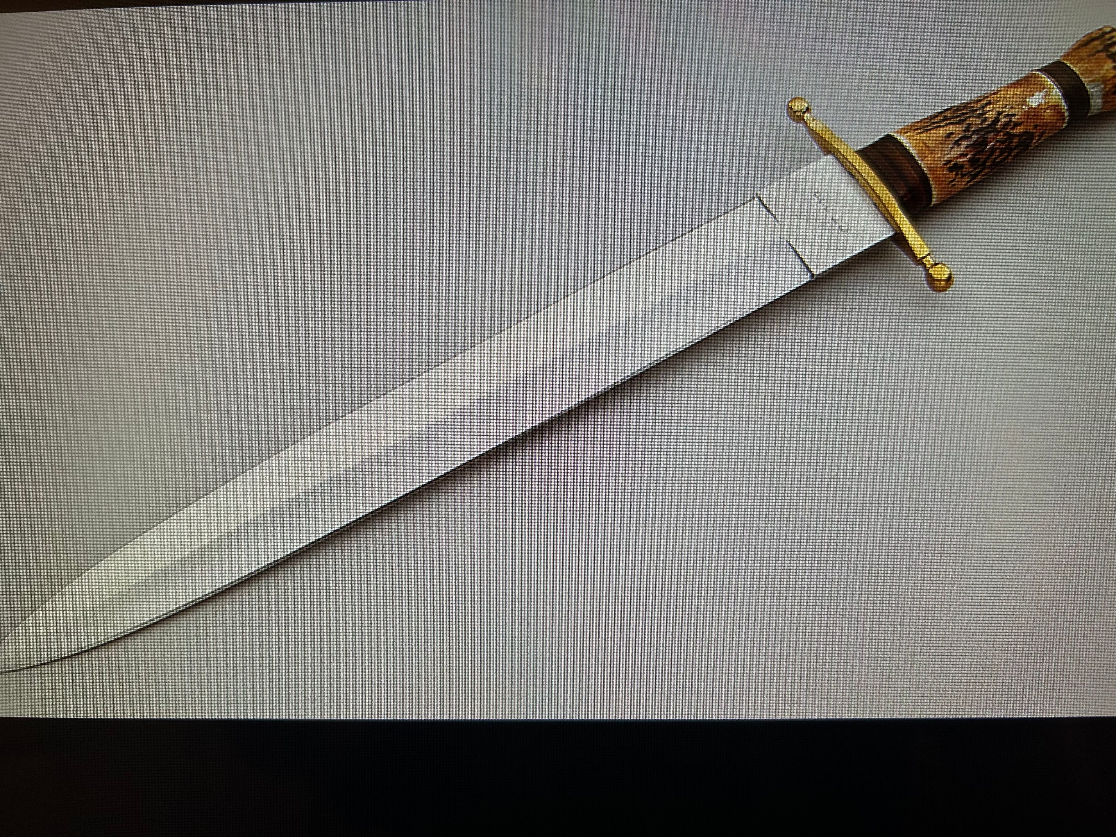 COLT USA KNIVES MODEL FIGHTER 13" BLADE BOWIE ALL PURPOSE FIGHTER KNIFE HIGH CARBON STEEL W/SHEATH PRE-OWNED